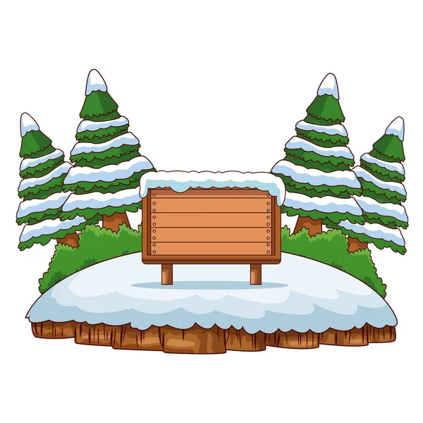 Panneau en bois blanc — Image vectorielle