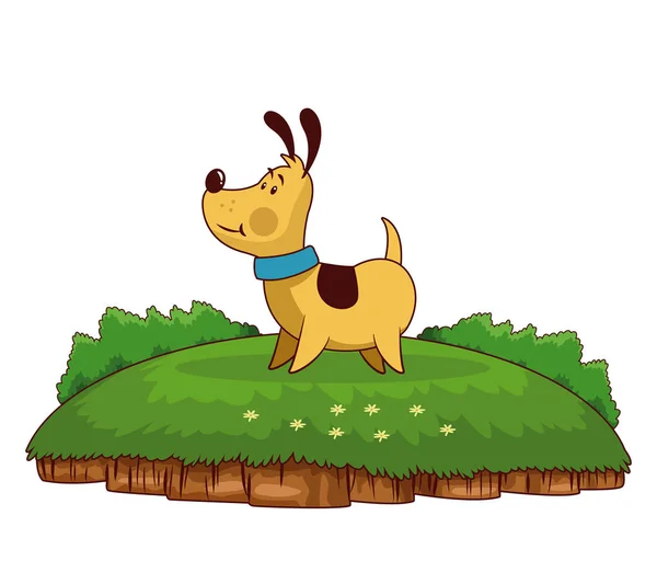 Roztomilý pes kreslený — Stockový vektor