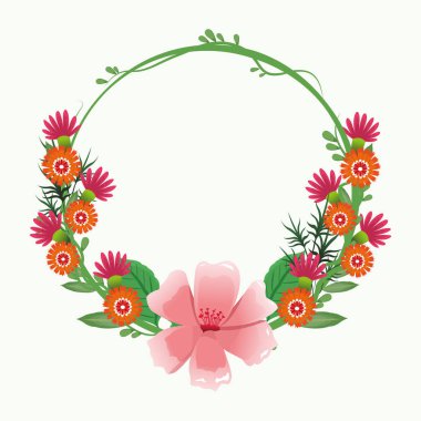 Güzel çerçeve çiçek