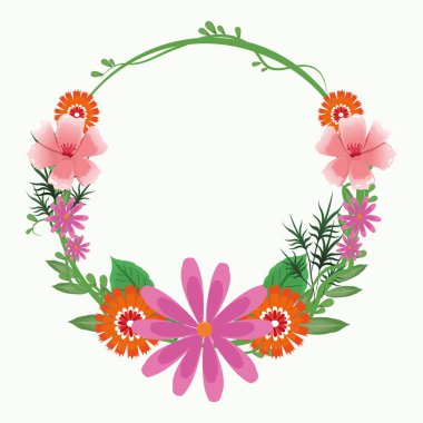 Güzel çerçeve çiçek