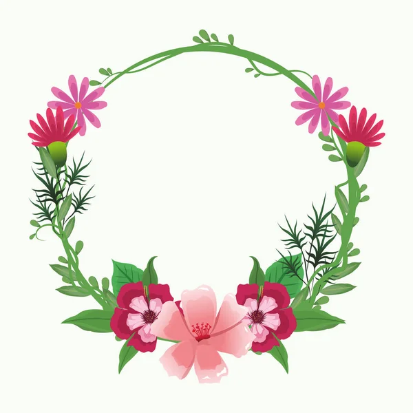 Красивые цветы рамы — стоковый вектор