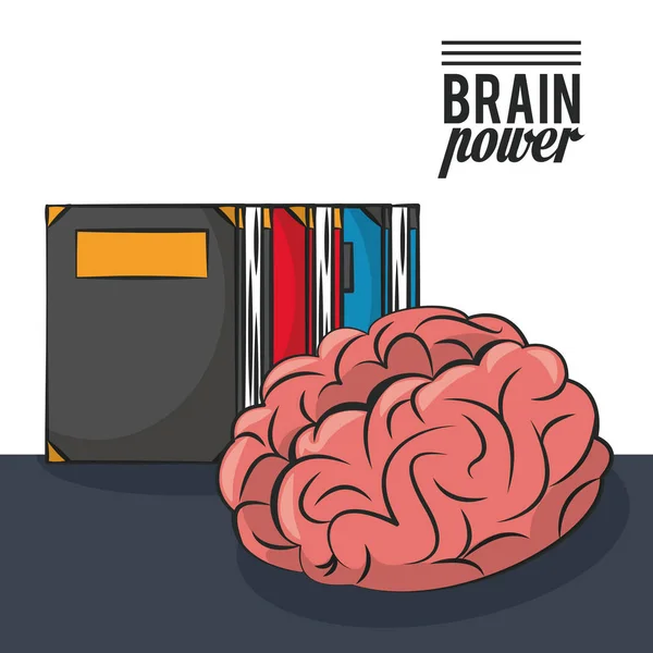 Mozek moc koncepce — Stockový vektor