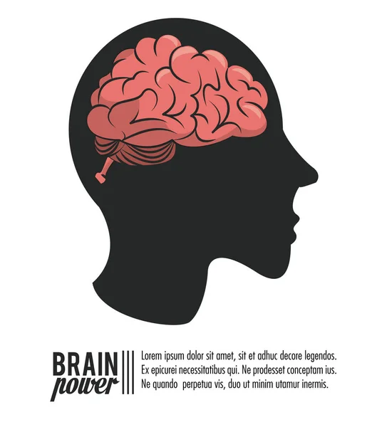 Έννοια δύναμη του εγκεφάλου — Διανυσματικό Αρχείο