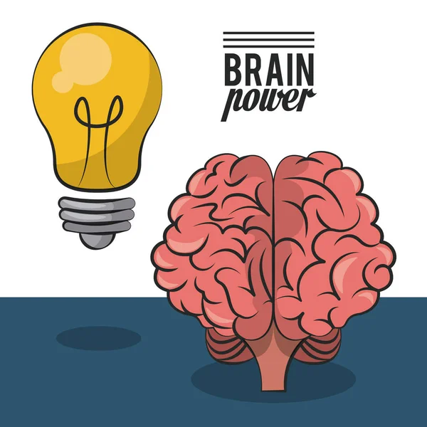 Brain power koncept — Stock vektor