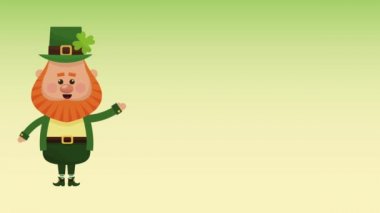 Saint patricks günü elf çizgi film Hd animasyon