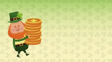 Saint patricks günü elf çizgi film Hd animasyon