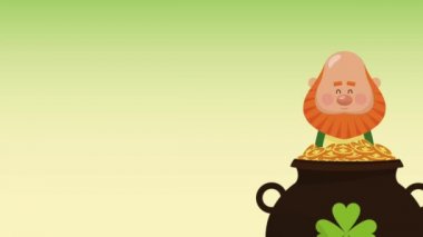 Saint patricks günü elf çizgi film Hd animasyon