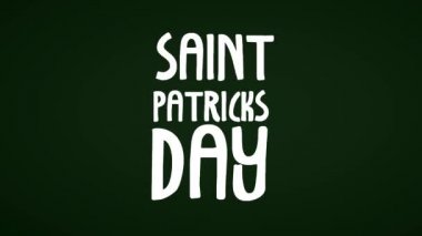 Saint patricks günü kartı Hd animasyon