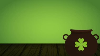 Saint patricks günü kartı Hd animasyon