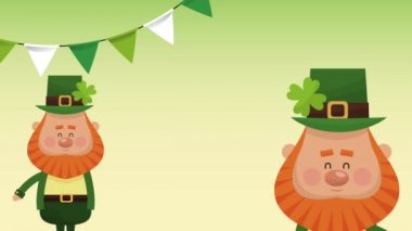 Saint patricks günü kartı Hd animasyon