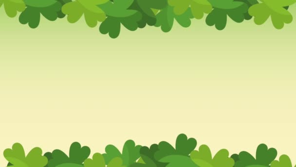 Saint patricks day card Hd animation — Stockvideo