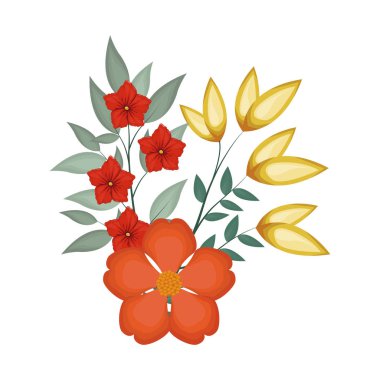 Güzel bir buket çiçek.