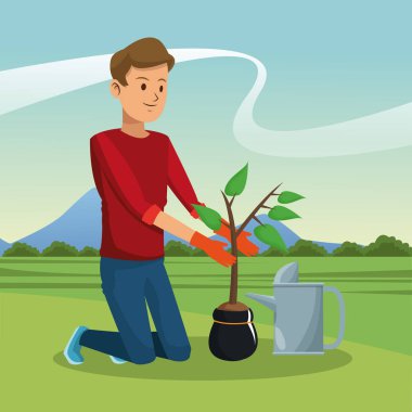 Adam ve Bahçe çizgi film