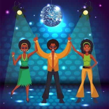 İnsanlar ve disko çizgi film