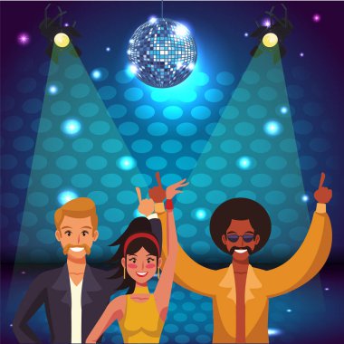 İnsanlar ve disko çizgi film