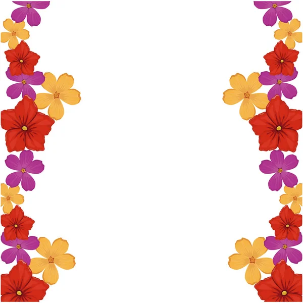 Dekoratif çiçekli çerçeve