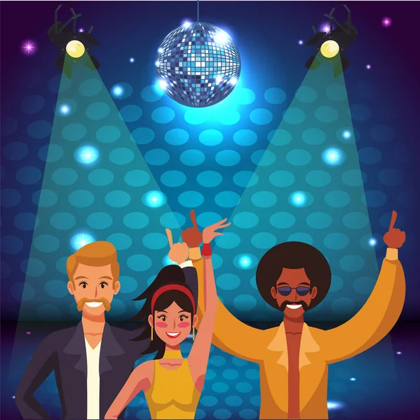 İnsanlar ve disko çizgi film