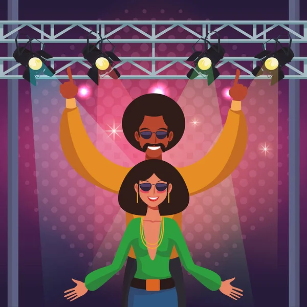 İnsanlar ve disko çizgi film