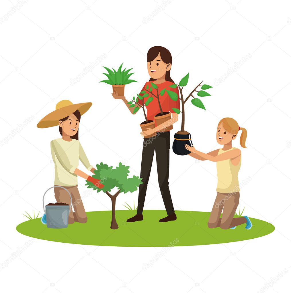 People and gardening