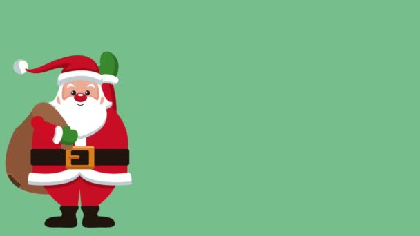 Papai Noel e animação de Natal HD — Vídeo de Stock