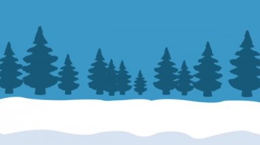 Noel kartı ve sevimli hayvanlar Hd animasyon