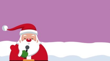 Noel Baba Noel kartı Hd animasyon