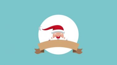 Noel Baba Noel kartı Hd animasyon