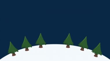 Noel Baba Noel kartı Hd animasyon