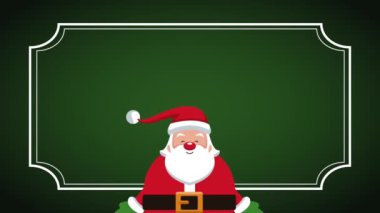 Noel Baba Noel kartı Hd animasyon