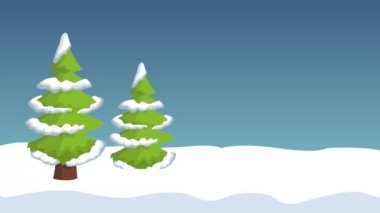 Noel Baba Noel kartı Hd animasyon