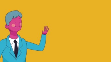 Executive işadamı çizgi film Hd animasyon