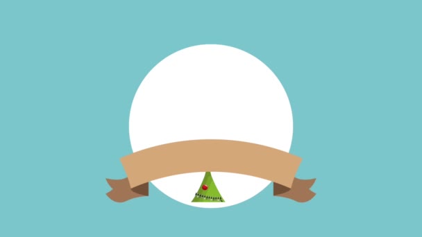 Joyeux Noël mignon carte animation HD 