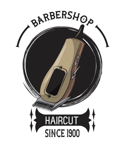 Friseursalon Vintage Emblem — Stockvektor