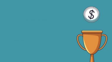 Madeni para ve ödül Kupası Hd