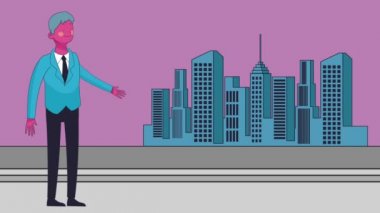 Executive işadamı çizgi film Hd animasyon