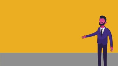 Executive işadamı çizgi film Hd animasyon