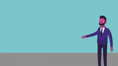 Executive işadamı çizgi film Hd animasyon