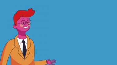 Executive işadamı çizgi film Hd animasyon