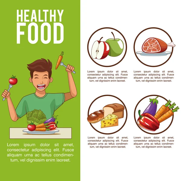 Digestive system concept infographic — Stock Vector