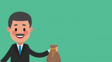 Executive işadamı çizgi film Hd animasyon