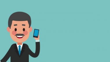 Executive işadamı çizgi film Hd animasyon