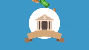 Banka ve para Hd animasyon