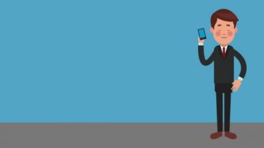 Executive işadamı çizgi film Hd animasyon