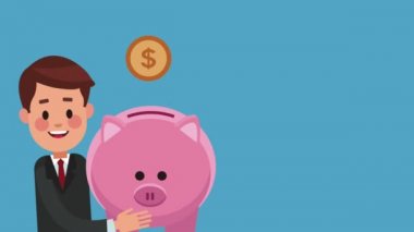 Executive işadamı çizgi film Hd animasyon