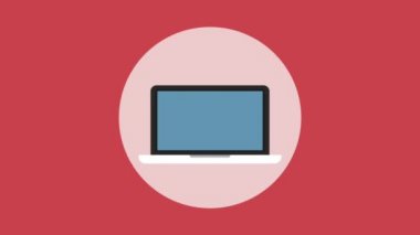 İşadamı laptop Hd animasyon