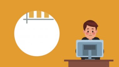 Executive işadamı çizgi film Hd animasyon