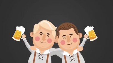 Oktober fest celebration HD animation