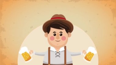 Oktober fest celebration HD animation