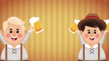 Oktober fest celebration HD animation