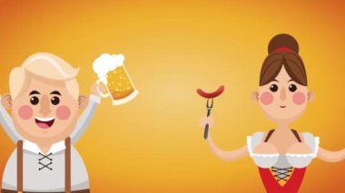 Oktober fest celebration HD animation
